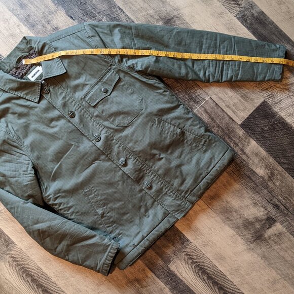 Taylor Stitch Sherpa Lined Watts Jacket Olive Green Small - Picture 8 of 9